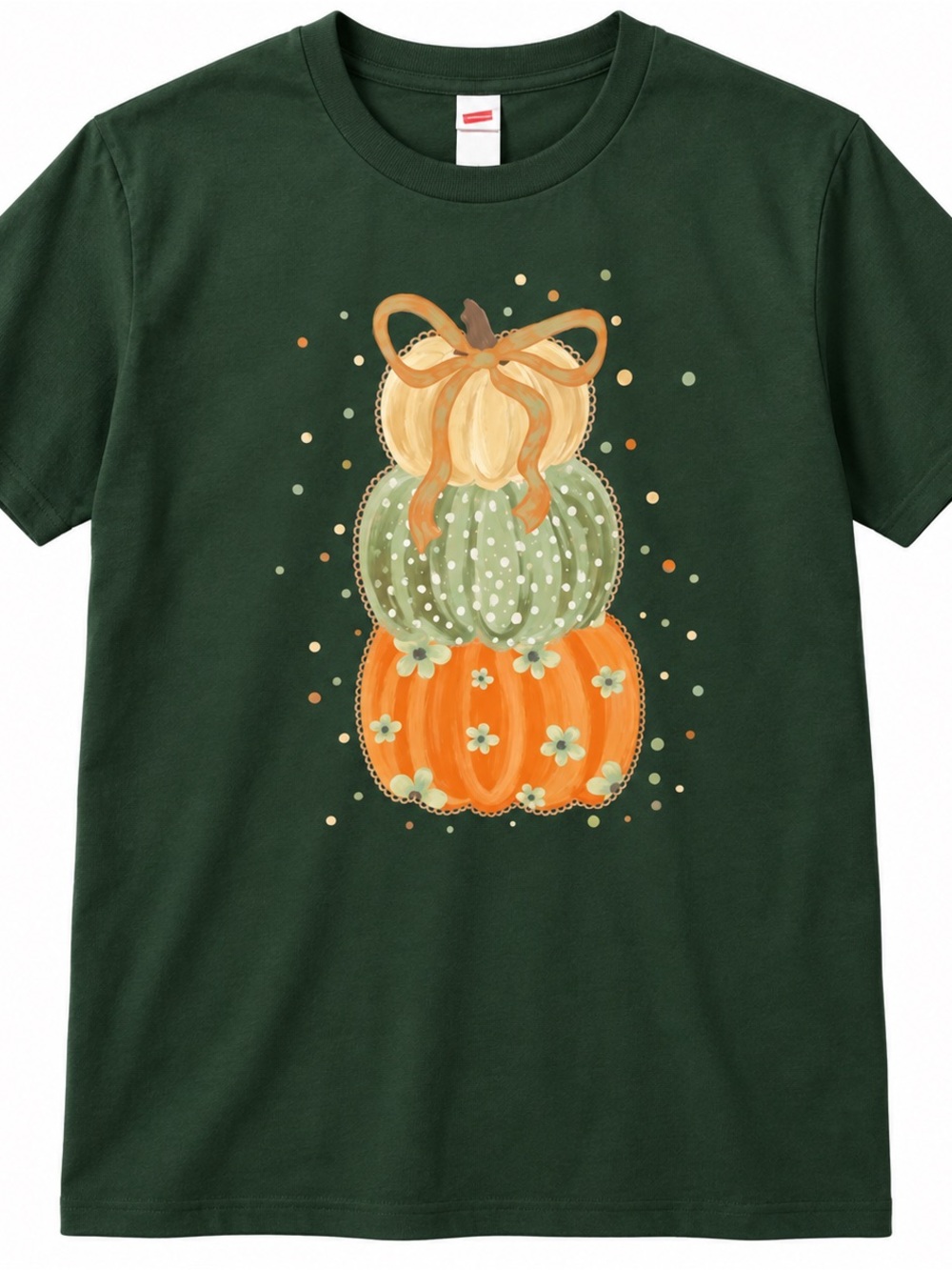 Adult Medium NWOT Pumpkin Stack Graphic Tee